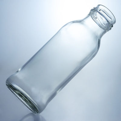 Materiale del corpo Vetro Bottiglia di caffè di succo di vetro con tappo a vite Bottiglia di latte trasparente 250 ml 500 ml