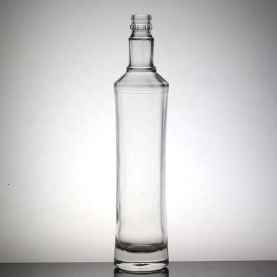 Stampa a schermo Distintivo Alto Sottile Bottiglia Lunga Bottiglia di Vetro Vodka 500ml 750ml