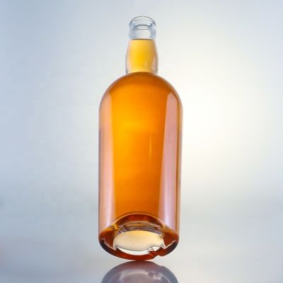Collare di vetro 750 ml 700 ml Bottiglia rotonda per la vendita di bevande