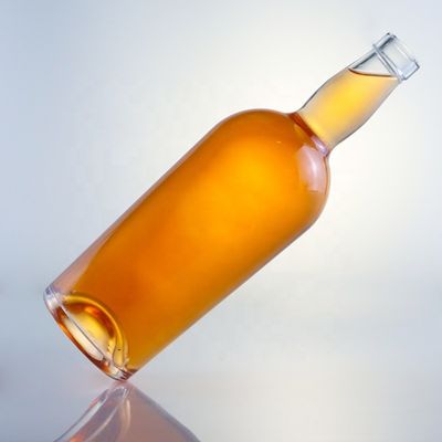 Collare di vetro 750 ml 700 ml Bottiglia rotonda per la vendita di bevande