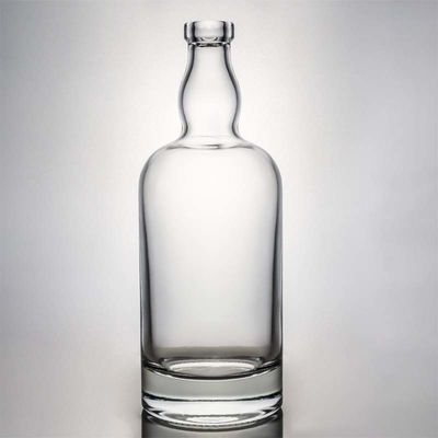 500 ml 700 ml 1000 ml Bottiglia di vetro a pietra rotonda con sughero per altre bevande