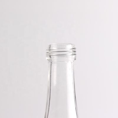 Color della bottiglia Vetro Super Flint trasparente 750 ml Bottiglia di vetro di succo con coperchio in alluminio