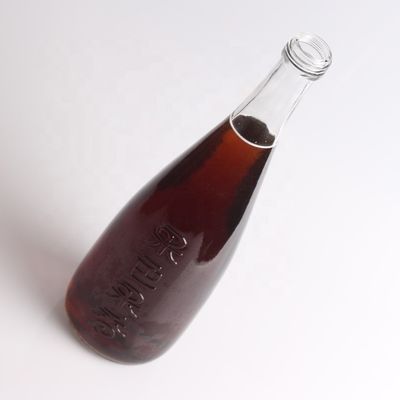 Color della bottiglia Vetro Super Flint trasparente 750 ml Bottiglia di vetro di succo con coperchio in alluminio