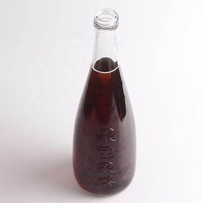 Color della bottiglia Vetro Super Flint trasparente 750 ml Bottiglia di vetro di succo con coperchio in alluminio