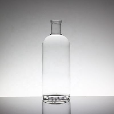 Fabbricazione di bottiglie di vetro di cristallo di 750 ml rotonde con colletto di vetro