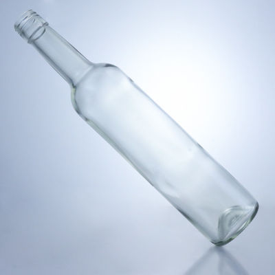 600 ml 750 ml 1000 ml di forma rotonda vuota con collo lungo bottiglie di vetro per liquori