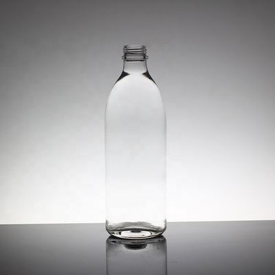 Bottina a tappo a vite di vetro trasparente su misura per succo o soda 330ml 500ml 750ml