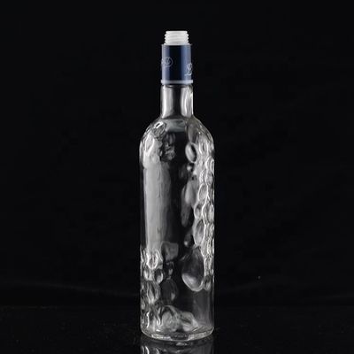 Bottiglia di vetro con tappo a vite di design speciale per tequila di lusso in industria