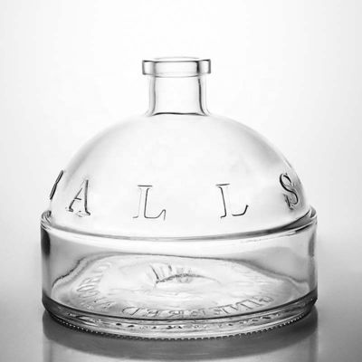 Conclusione del collare di vetro 500 ml 700 ml 750 ml 780 ml Gin Rum Whiskey Tequila Spirits Flascia per sughero