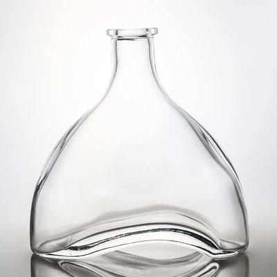 Conclusione del collare di vetro 500 ml 700 ml 750 ml 780 ml Gin Rum Whiskey Tequila Spirits Flascia per sughero