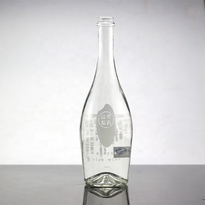 Bottiglia per spegnere la sete con serigrafia e 750 ml di vetro