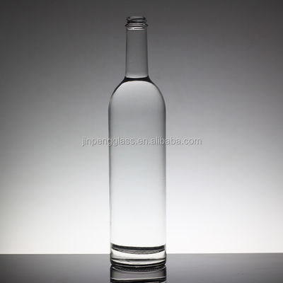 Flint Acid Etch Bottiglie di vetro di forma unica per rum Liquori Brandy Whisky Vodka Tequila