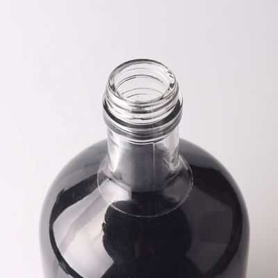 Bottiglia di vetro rotonda personalizzata 500ml 750ml con tappo di sughero e logo personalizzato