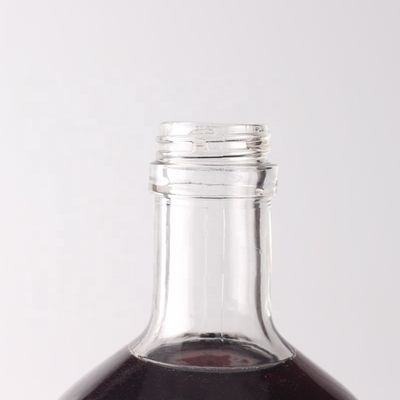 Bottiglia di vetro rotonda personalizzata 500ml 750ml con tappo di sughero e logo personalizzato