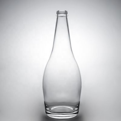 Bottiglia di vetro Whisky Glass Vodka Gin Bottiglia di rum a sughero 375ml 500ml 700ml 750ml 1000ml