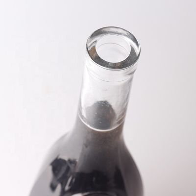 375ml Logo personalizzato inciso in forma di goccia di lacrima Bottiglia in vetro di gin rum con tappi per liquori