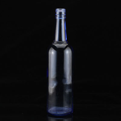 Stampa a schermo di lusso Bottiglia di vodka blu a forma rotonda per l'industria del liquore e del gin