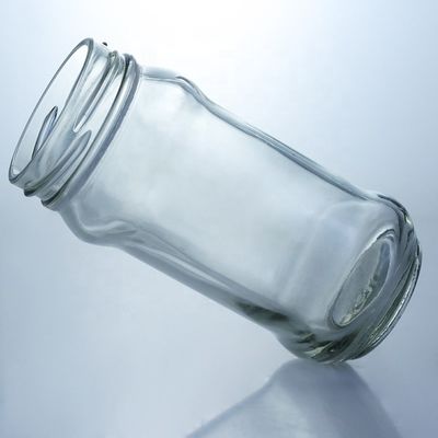 Bottone di contenimento di marmellata di miele in vetro trasparente con coperchio a sigillo metallico da 25 ml a 1000 ml