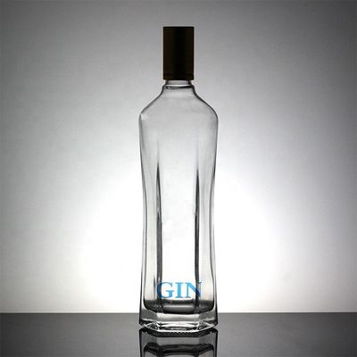 Whisky Vodka Materiale di vetro 700 ml Bottiglia da 1000 ml con copertura metallica e di alta qualità