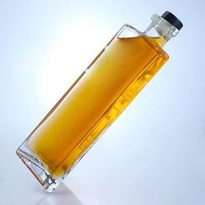 Materiale del colletto Vetro vuoto Bottiglia di vino di vetro da 750 ml con finitura a sughero
