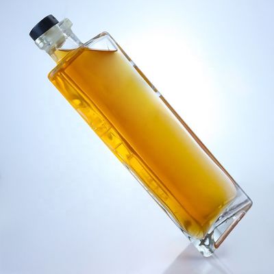 Materiale del colletto Vetro vuoto Bottiglia di vino di vetro da 750 ml con finitura a sughero