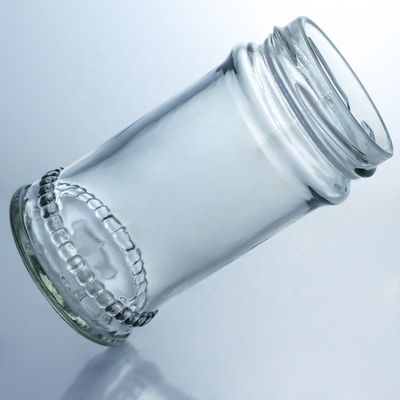 Disegno unico 100ml 300ml 500ml Country Honey Glass Jar con coperchio Prodotti in vetro trasparente