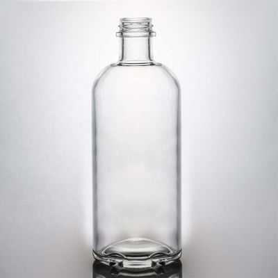 Flint vuoto rotondo 375ml 500ml 750ml 1000ml liquore vodka tequila bottiglia di whisky con tappo a vite