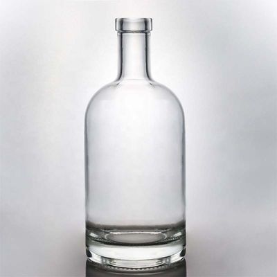 Flint vuoto rotondo 375ml 500ml 750ml 1000ml liquore vodka tequila bottiglia di whisky con tappo a vite