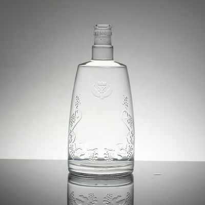 Bottiglia di vetro da 50 cl con timbro a caldo Vino in ceramica Bottiglia per bevande 700 ml