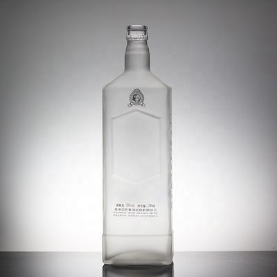 Bottiglia di vetro da 50 cl con timbro a caldo Vino in ceramica Bottiglia per bevande 700 ml