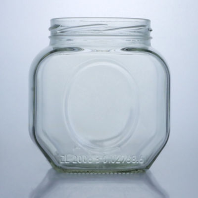 600 ml di barattolo di cibo in vetro per salsa di miele e chili Capo in alluminio conveniente e elegante