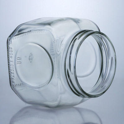 600 ml di barattolo di cibo in vetro per salsa di miele e chili Capo in alluminio conveniente e elegante