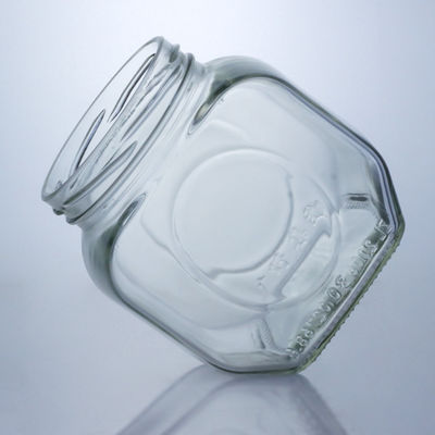 600 ml di barattolo di cibo in vetro per salsa di miele e chili Capo in alluminio conveniente e elegante