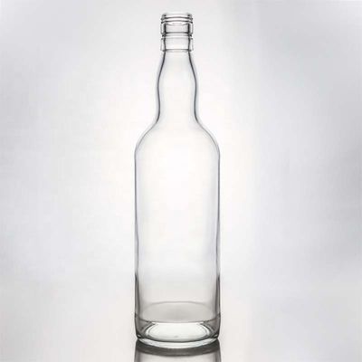 Bottiglia di vetro bianco cristallino caldo per vino Gin Whiskey Tequila 500ml 700ml 750ml 1000ml