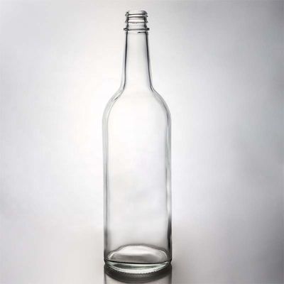 Bottiglia di vetro bianco cristallino caldo per vino Gin Whiskey Tequila 500ml 700ml 750ml 1000ml