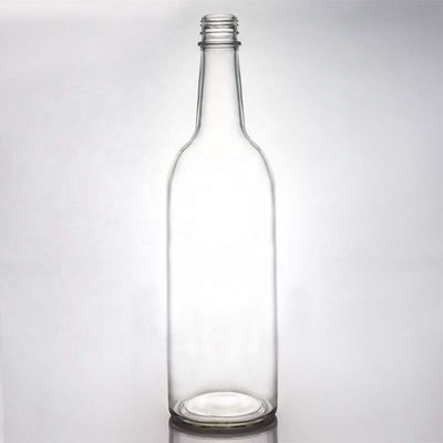 Bottiglia di vetro bianco cristallino caldo per vino Gin Whiskey Tequila 500ml 700ml 750ml 1000ml