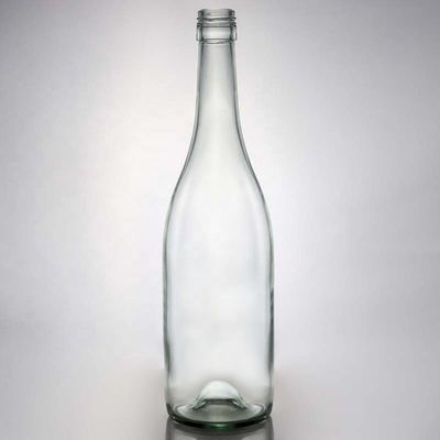 Bottiglia di vetro bianco cristallino caldo per vino Gin Whiskey Tequila 500ml 700ml 750ml 1000ml