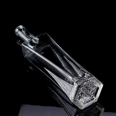 Esquisitamente progettato Bottiglia di vodka liquore Chiara o personalizzata Bottiglia di vetro da 750 ml con sughero