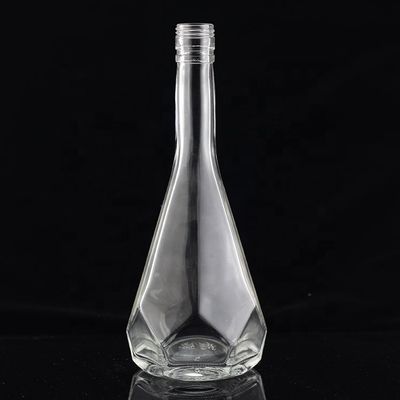 750ml Cut Shape Design Unico Bottiglia di Spiriti di Vetro Prodotta da per Custom Made