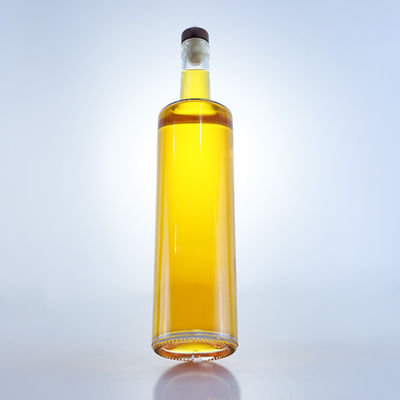Logo personalizzato Tipo di sigillamento Bottiglia di vetro di sughero per whisky Vodka Tequila Gin Rum Made