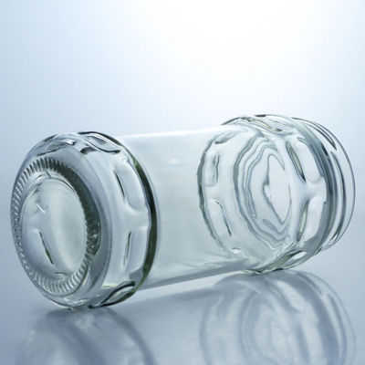 Prodotto in vetro rotondo trasparente di qualità alimentare con vaso di miele a vite per le vostre esigenze uniche