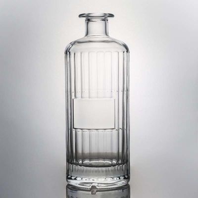 Capacità personalizzabile Tipo di sigillatura Bottiglia di vetro di sughero per whisky Vodka Tequila Gin Rum