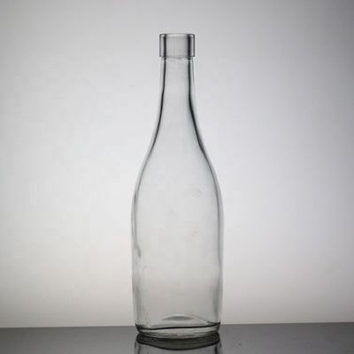Bottiglia di succo a forma di mela trasparente 500 ml Bottiglia di vetro a pietra alta con tappo di plastica