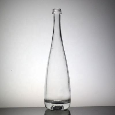 Bottiglia di succo a forma di mela trasparente 500 ml Bottiglia di vetro a pietra alta con tappo di plastica