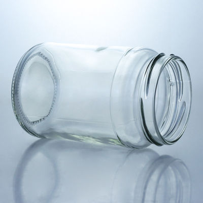 Materiale del colletto vetro 4oz 8oz 16oz vasetti a bocca larga per lo stoccaggio del miele di marmellata e cetriolo