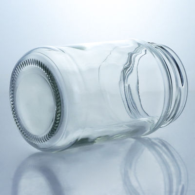 Materiale del colletto vetro 4oz 8oz 16oz vasetti a bocca larga per lo stoccaggio del miele di marmellata e cetriolo