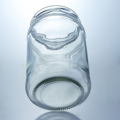 Materiale del colletto vetro 4oz 8oz 16oz vasetti a bocca larga per lo stoccaggio del miele di marmellata e cetriolo