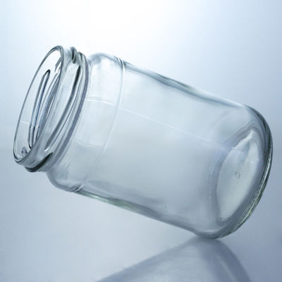Materiale del colletto vetro 4oz 8oz 16oz vasetti a bocca larga per lo stoccaggio del miele di marmellata e cetriolo