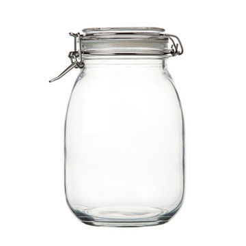 Materiale del colletto Vetro 100ml 240ml 300ml 500ml Barattoli di marmellata di frutta con coperchio metallico