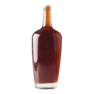 Materiale del corpo in vetro Bottiglia di vetro di vino per il design unico di imballaggio di liquori personalizzato